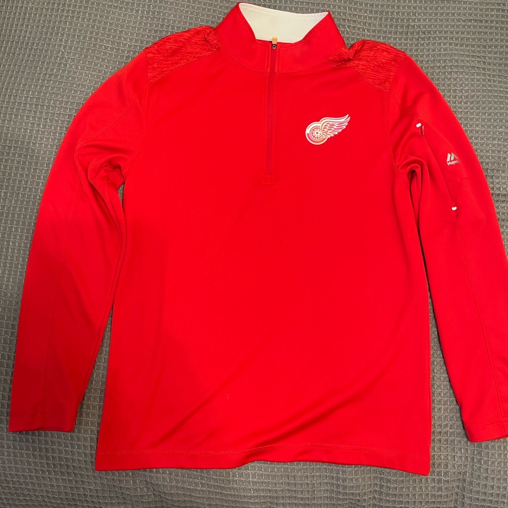 Majestic Detroit Red Wings Pullover 1/4 Zip